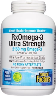 Foto 1 | Foto 1 | Aceite De Pescado Natural Factors Ultra Strength Rxomega-3 150 Cápsulas Blandas - Venta Internacional.