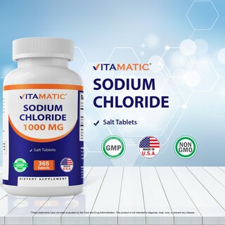 Foto 3 | Foto 3 | Tabletas De Sal, Cloruro De Sodio Vitamático, 1000 Mg, 365 Tabletas - Venta Internacional.
