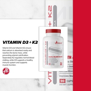 Foto 4 | Foto 4 | Suplemento Metabólico Vitamina D3 + K2 7000 Ui 90 Cápsulas - Venta Internacional
