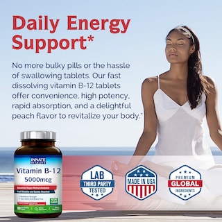 Foto 5 | Foto 5 | Suplemento Vitamina B12 Innate Vitality 5000 Mcg 90 Comprimidos - Venta Internacional