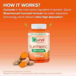 Foto 5 | Foto 5 | Suplemento De Gomitas De Cúrcuma Qunol, 500 Mg De Curcumina, 120 Unidades - Venta Internacional.