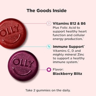 Foto 3 | Foto 3 | Gominolas Multivitamínicas Olly Para Hombre, Apoyo Inmunológico, 120 Unidades - Venta Internacional.