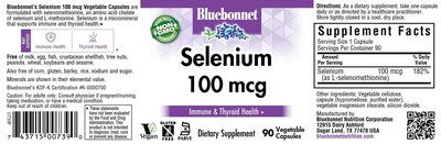 Foto 2 | Foto 2 | Suplemento De Selenio Bluebonnet Nutrition 100 Mcg 90 Cápsulas - Venta Internacional.