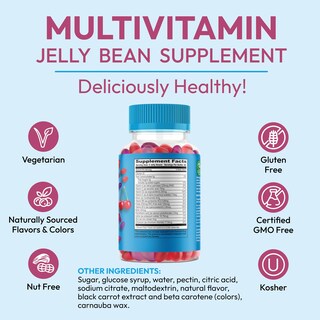 Foto 7 | Foto 7 | Suplementos: Gomitas Multivitamínicas Con Forma De Jalea Human Beanz 120 - Venta Internacional.