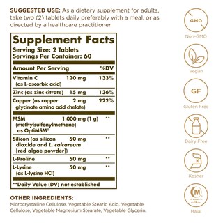 Foto 2 | Foto 2 | Suplemento Solgar Para Piel, Uñas Y Cabello 120 Comprimidos X 2 - Venta Internacional.