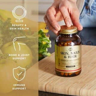 Foto 4 | Foto 4 | Suplemento Solgar Para Piel, Uñas Y Cabello 120 Comprimidos X 2 - Venta Internacional.