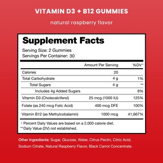 Foto 2 | Foto 2 | Gomitas Nutrachamps Vitamina D3 Y Vitamina B12 60 Unidades - Venta Internacional.