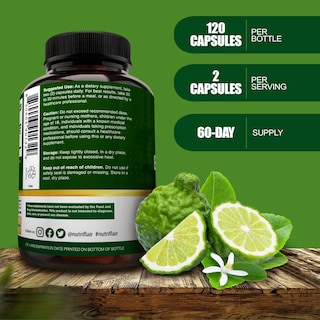 Foto 2 | Foto 2 | Suplementos Nutriflair, Cítricos, Bergamota Orgánica, 1400 Mg, 120 Cápsulas - Venta Internacional.