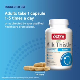 Foto 7 | Foto 7 | Suplemento Jarrow Formulas Milk Thistle 150 Mg 200 Cápsulas - Venta Internacional.