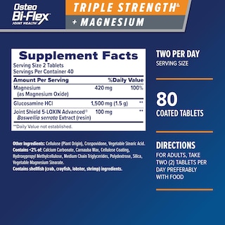 Foto 2 | Foto 2 | Suplemento Articular Osteo Bi-flex Triple Strength 80 Comprimidos - Venta Internacional