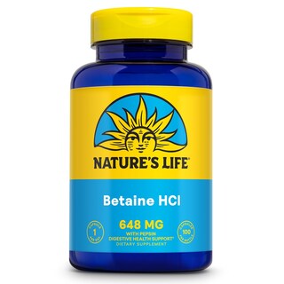 Foto 1 | Foto 1 | Complemente Nature's Life Betaine Hcl Con Pepsina 100 Cápsulas - Venta Internacional.