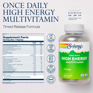 Foto 2 | Foto 2 | Suplemento Multivitamínico De Alta Energía Solaray De Liberación Prolongada - Venta Internacional.