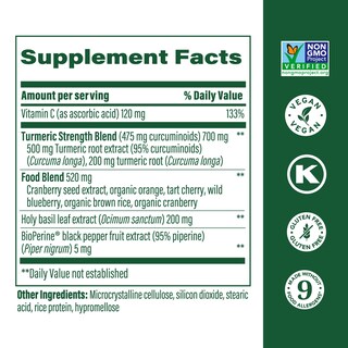 Foto 3 | Foto 3 | Suplemento Megafood, Cúrcuma Y Curcumina Extra Fuerte, 60 Tabletas - Venta Internacional.