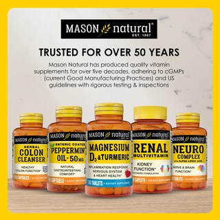 Foto 7 | Foto 7 | Suplemento Mason Natural, Glucosamina Y Condroitina 1500/1200, 280 Cápsulas - Venta Internacional.