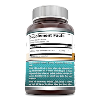 Foto 3 | Foto 3 | Suplemento Amazing Formulas Paba 500 Mg 100 Cápsulas - Venta Internacional.
