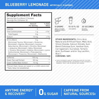 Foto 3 | Foto 3 | Suplemento Optimum Nutrition Amino Energy Blueberry Lemonade - Venta Internacional.