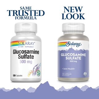 Foto 2 | Foto 2 | Suplemento De 500 Mg De Sulfato De Glucosamina Solaray Para La Salud De Las Articulaciones - Venta Internacional.