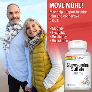 Foto 4 | Foto 4 | Suplemento De 500 Mg De Sulfato De Glucosamina Solaray Para La Salud De Las Articulaciones - Venta Internacional.