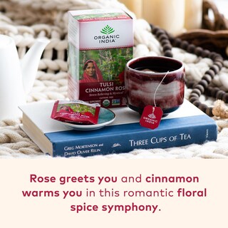 Foto 2 | Foto 2 | Bolsitas De Té Tea Organic India Tulsi Con Canela Y Rosa, 18 Bolsas X 3 Paquetes - Venta Internacional.