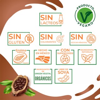 Foto 7 | Foto 7 | Proteína Vegana en Polvo NutraSien100 Sabor Chocolate Sin Azúcar/ Sin Soya/ Sin Lactosa 500 g