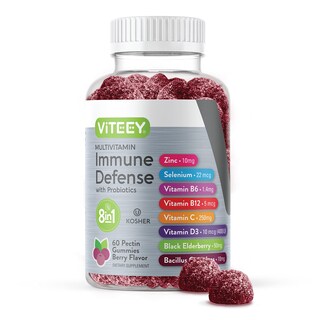 Foto 1 | Foto 1 | Gomitas Multivitamínicas Viteey 8 En 1 Para Adultos, 60 Unidades, Para Apoyar El Sistema Inmunitario - Venta Internacional.