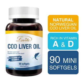 Foto 6 | Foto 6 | Suplemento De Aceite De Hígado De Bacalao Noruego Lovita 90 Cápsulas - Venta Internacional.
