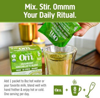 Foto 4 | Foto 4 | Suplemento Om, Superalimento, Mezcla De Matcha Y Café Con Leche, 10 X 10 G - Venta Internacional.