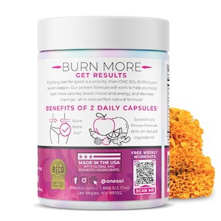 Foto 3 | Foto 3 | Quemador De Grasa Supplement One Sol Para Mujeres, Estimulador Del Metabolismo - Venta Internacional.