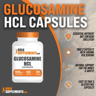 Foto 2 | Foto 2 | Supplement Bulksupplements.com Glucosamina Hcl 1000 Mg 360 Cápsulas - Venta Internacional.