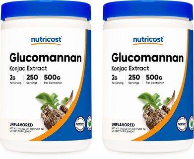 Foto 1 | Foto 1 | Glucomanano En Polvo Nutricost 500 G (2 Botellas) - Venta Internacional.