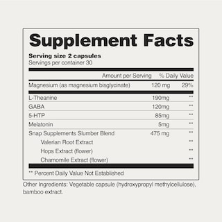 Foto 7 | Foto 7 | Suplemento para Dormir Snap Supplements con Melatonina 60 Cápsulas - Venta Internacional