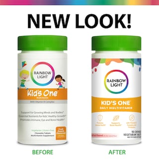 Foto 2 | Foto 2 | Multivitamínico Rainbow Light Kids One, Masticable, 90 Comprimidos - Venta Internacional.