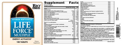Foto 4 | Foto 4 | Suplemento Source Naturals Life Force Multiple 180 Comprimidos - Venta Internacional.