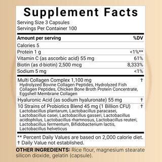 Foto 2 | Foto 2 | Suplemento Naturebell Multi Collagen Complex 300 Cápsulas - Venta Internacional.