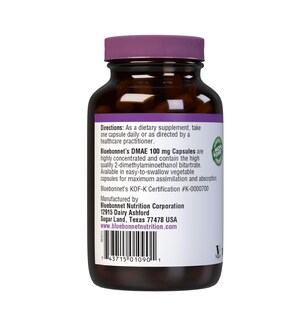 Foto 3 | Foto 3 | Suplemento Bluebonnet Dmae 100 Mg 100 Cápsulas Vegetales - Venta Internacional.