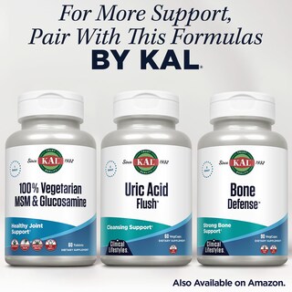 Foto 6 | Foto 6 | Suplemento Kal Msm Y Glucosamina, 60 Comprimidos, Healthy Joint - Venta Internacional.