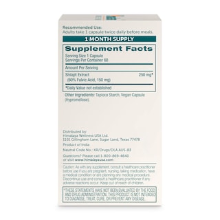 Foto 2 | Foto 2 | Suplemento De Extracto De Shilajit Del Himalaya, 250 Mg, 60 Unidades - Venta Internacional.