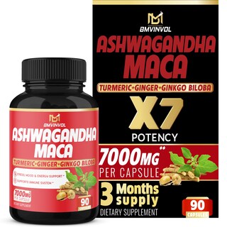 Foto 1 | Foto 1 | Suplemento Bmvinvol Ashwagandha Y Raíz De Maca 90 Cápsulas Veganas - Venta Internacional.