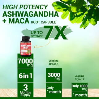 Foto 4 | Foto 4 | Suplemento Bmvinvol Ashwagandha Y Raíz De Maca 90 Cápsulas Veganas - Venta Internacional.