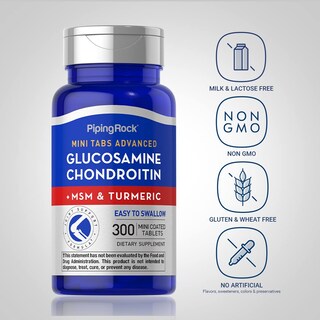 Foto 3 | Foto 3 | Suplemento Piping Rock, Glucosamina, Condroitina, Msm, 300 Tabletas - Venta Internacional.