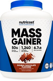 Foto 1 | Foto 1 | Mass Gainer Nutricost, Sabor A Chocolate Doble, 3,04 Kg - Venta Internacional.