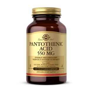Foto 1 | Foto 1 | Suplemento De Ácido Pantoténico Solgar 550 Mg 100 Cápsulas Vegetales - Venta Internacional.