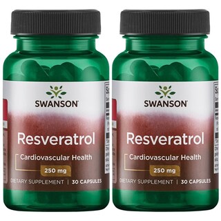 Foto 1 | Foto 1 | Suplemento Swanson Resveratrol De Mayor Potencia 250 Mg 30 Cápsulas X2 - Venta Internacional.