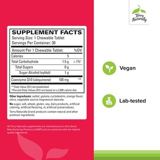 Foto 2 | Foto 2 | Suplemento Terry Naturally Coq10 Chewables 30 Masticables - Venta Internacional.