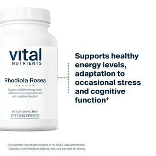 Foto 6 | Foto 6 | Suplemento Vital Nutrients Rhodiola Rosea 120 Cápsulas - Venta Internacional.