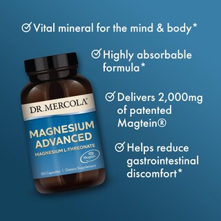 Foto 5 | Foto 5 | Suplemento Dr. Mercola Magnesium Advanced, Paquete De 2, 90 Cápsulas - Venta Internacional.