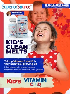 Foto 7 | Foto 7 | Suplemento De Vitamina C Y D3 90 Derrite Para Niños De Superior Source - Venta Internacional.