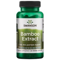 Suplemento De Extracto De Bambú Swanson De 300 Mg Con 70% De Sílice, 60 Cápsulas - Venta Internacional.