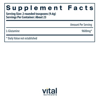 Foto 2 | Foto 2 | Suplemento De Glutamina En Polvo De Vital Nutrients 225 G/225 Ml - Venta Internacional.