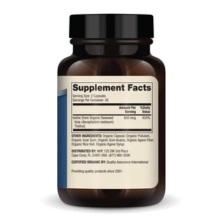 Foto 2 | Foto 2 | Suplemento Dr. Mercola De Yodo A Partir De Algas Orgánicas 650 Mcg - Venta Internacional.